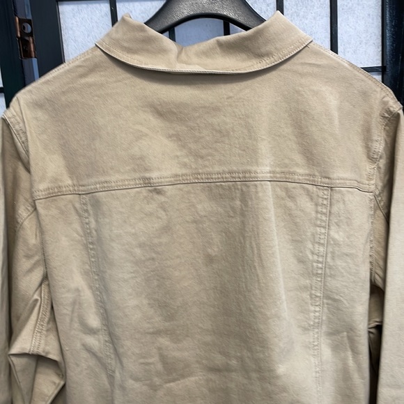 Vintage Dg2 / Diane Gilman Distressed, Light Brown, Denim Jean Jacket, SZ1X NWT - Picture 6 of 11